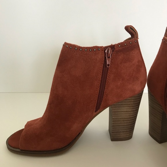 NOT FOR SALE Lucky Brand  cinnamon suede boots- - Picture 3 of 8